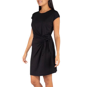 Nicole Miller Tie Front Black Dress, Size XL